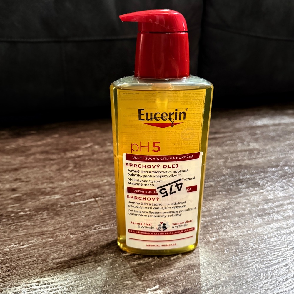Eucerin pH5 Shower Oil Unisex 400ml Yellow Dry Sensitive Skin Cleansing Pump